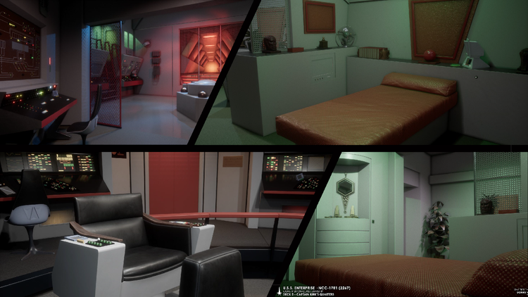 Images of the set from “Star Trek”.