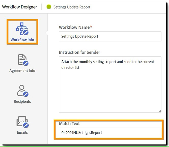 Adobe Acrobat Sign custom workflows.