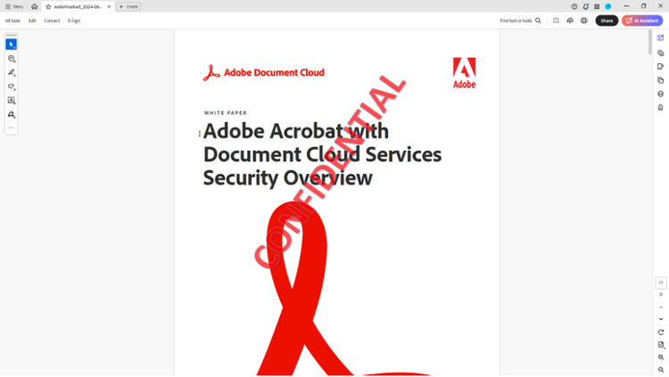 Adobe Acrobat with Document Cloud Services Security Overview.