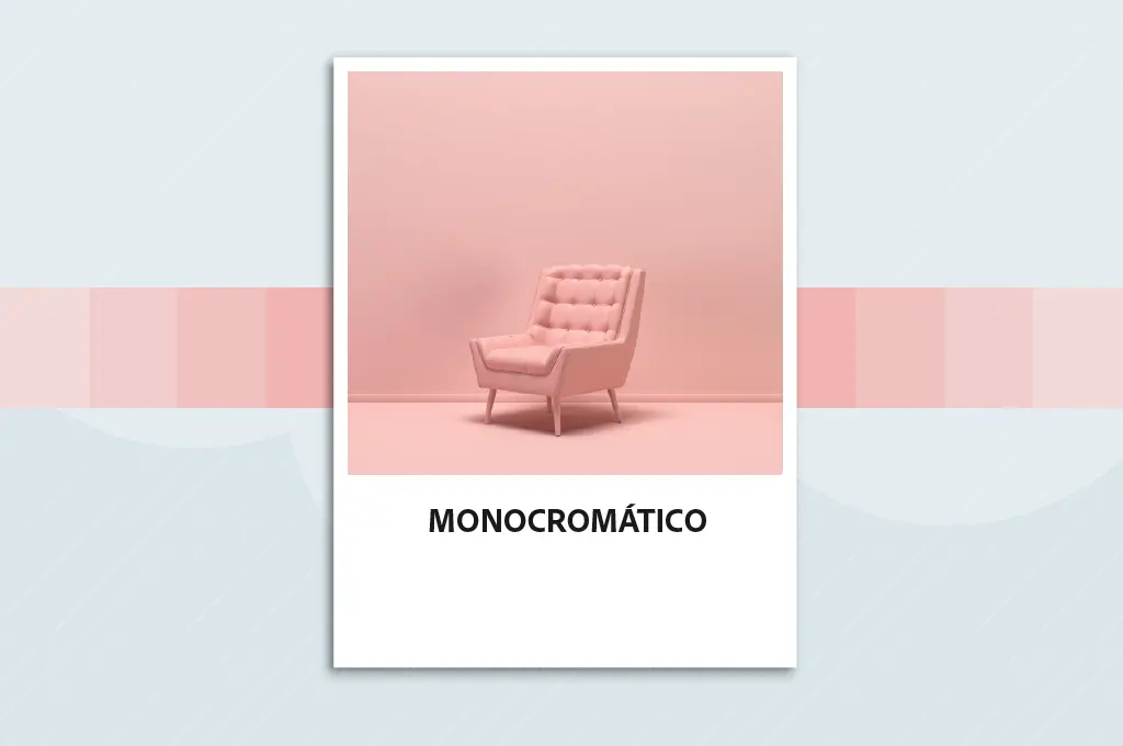 foto monocromática rosa de uma cadeira