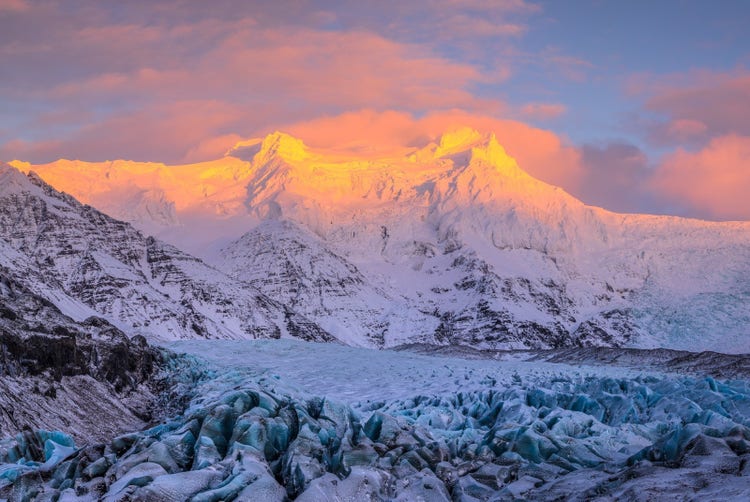 Inserting image... Image of snow covered mountains.