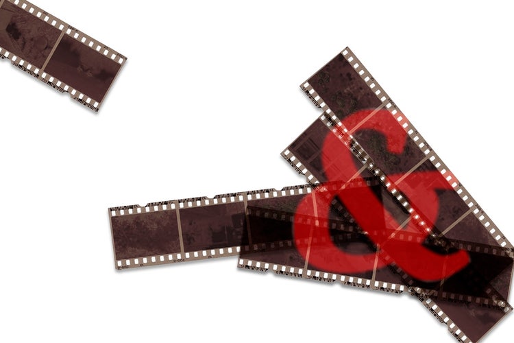 A close-up of a film strip Description automatically generated