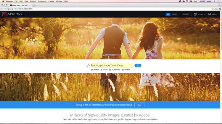 Mehr als nur Bilder: In Adobe Stock finden Kreative jetzt auch lizenzfreie Video-Clips.
