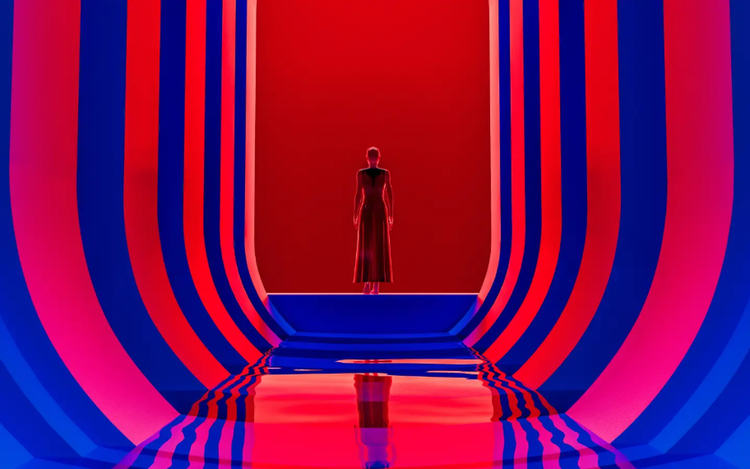 Ein Bild, das Kunst, Majorelle Blue enthält. KI-generierte Inhalte können fehlerhaft sein.