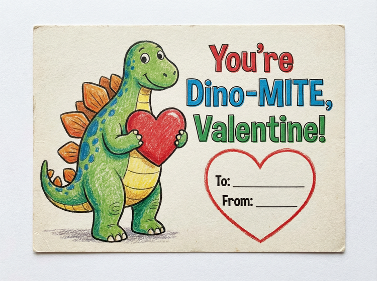 You're Dino-Mite, Valentine!