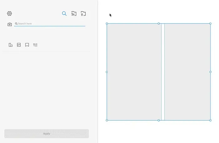 A demonstration of the reverse image search functionality in the Stock Image plugin for Adobe XD.