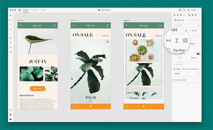 Scroll Groups are used to create a vertical scroll area on a series of images in the June 2020 release of Adobe XD.
