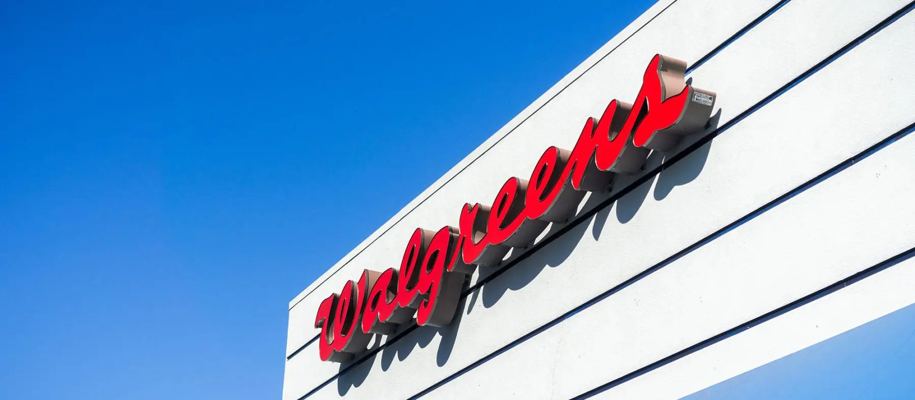 Walgreens logo above the pharmacy entrance