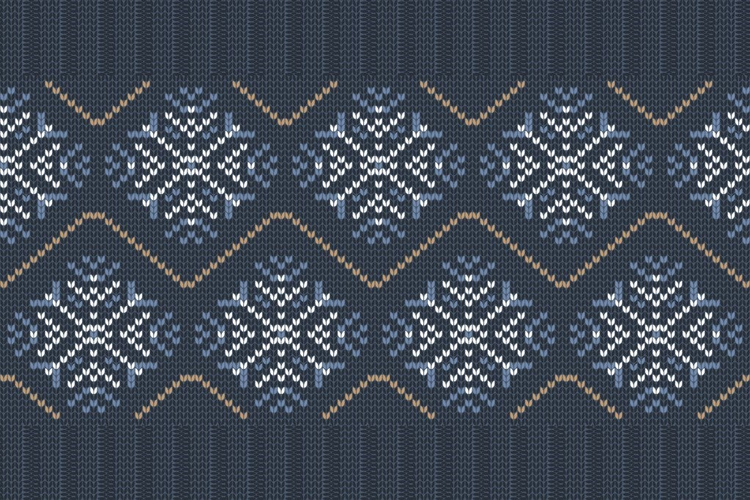 A blue pattern.