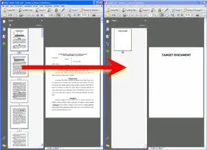 You can drag and drop pages from one PDF document to another. That's what this article is about.