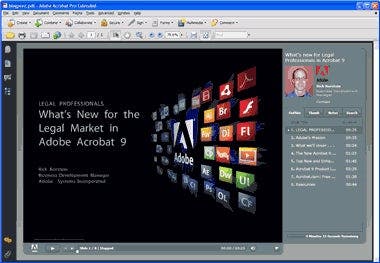 Use Adobe Presenter to create a Flash-embedded PDF Slide Show