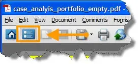 List View of a PDF Portfolio