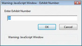 JavaScript dialog window