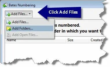 Add Files window