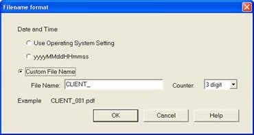 Custom File Naming