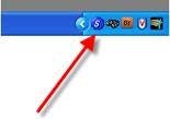 Clicking the ScanSnap icon in the taskbar