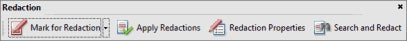 Acrobat 9 Redaction Toolbar