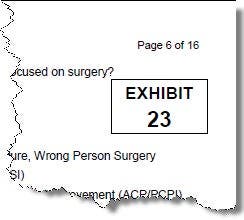 Stamp on the document