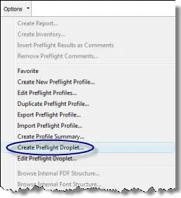 Create preflight droplet option