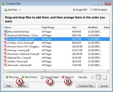 create hyperlink in adobe acrobat to an outside file