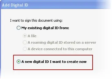 Adding a digital ID