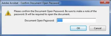 Password for backup