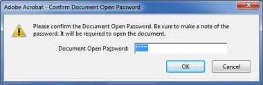 Password for backup