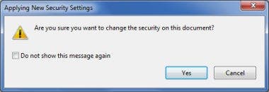 Confirmation for security