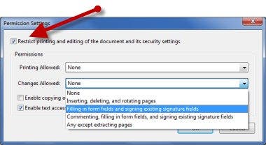 Permissions for each recipient