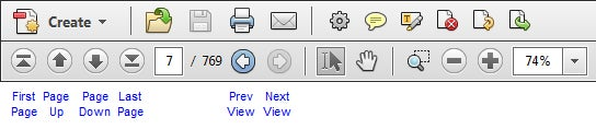 Acrobat Toolbar after adding in page navigatio tools