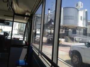 If you need to connect from Terminal 4 to Terminal 6 in LAX, find the "secret door" near gate 65A in T4 to take the shuttle bus across the tarmac.