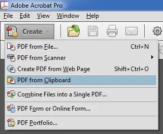 PDF from Clipboard