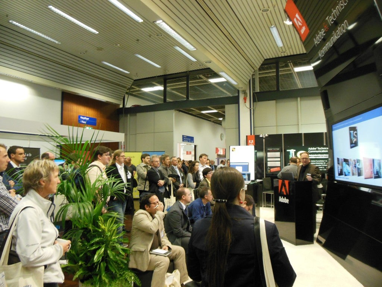 Presentations at the Adobe booth