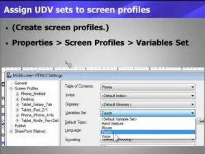 06 Assign UDV sets to profiles