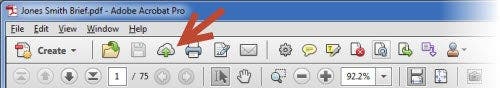 Adobe Acrobat Toolbar