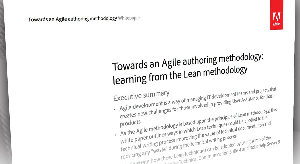 Towards an Agile Authoring Methodology: Learning from the Lean Methodology