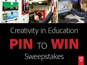 Adobe Creativity in Education Pin to Win Sweepstakes