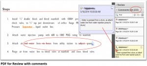 PDF w comments