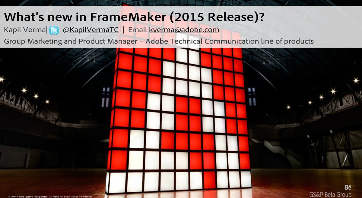Framemaker Image Background Feature Highlights of FrameMaker 2015 Launch Webinar