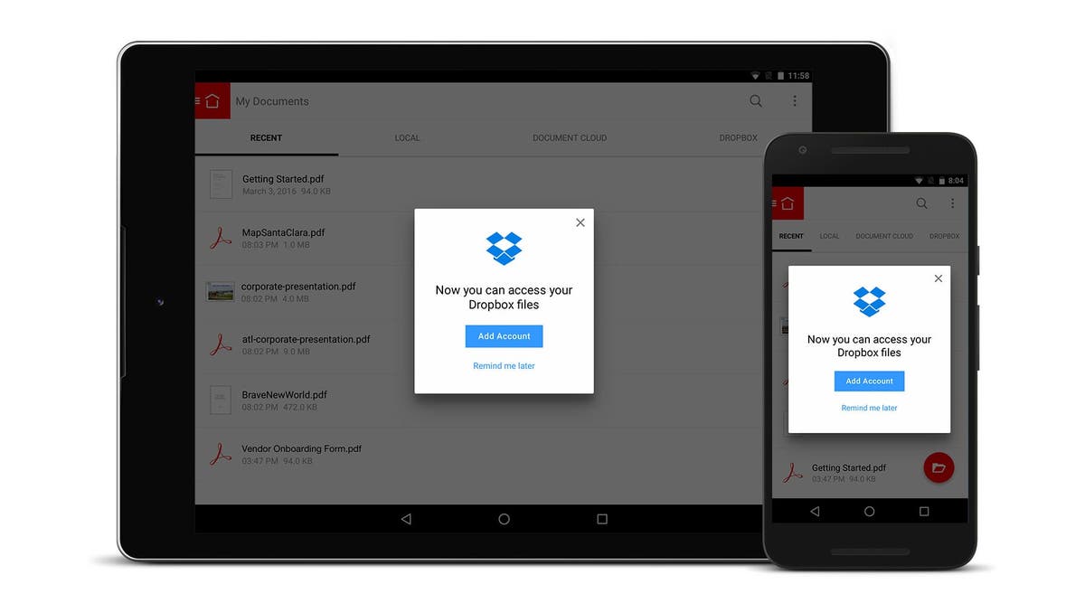 Dropbox Integration Now Available for Acrobat Reader on Android