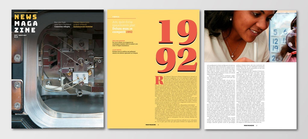 luxury magazine layout template indesign free download