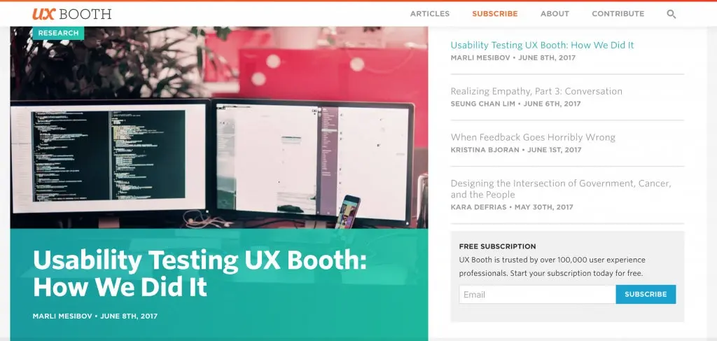 The UX Booth.