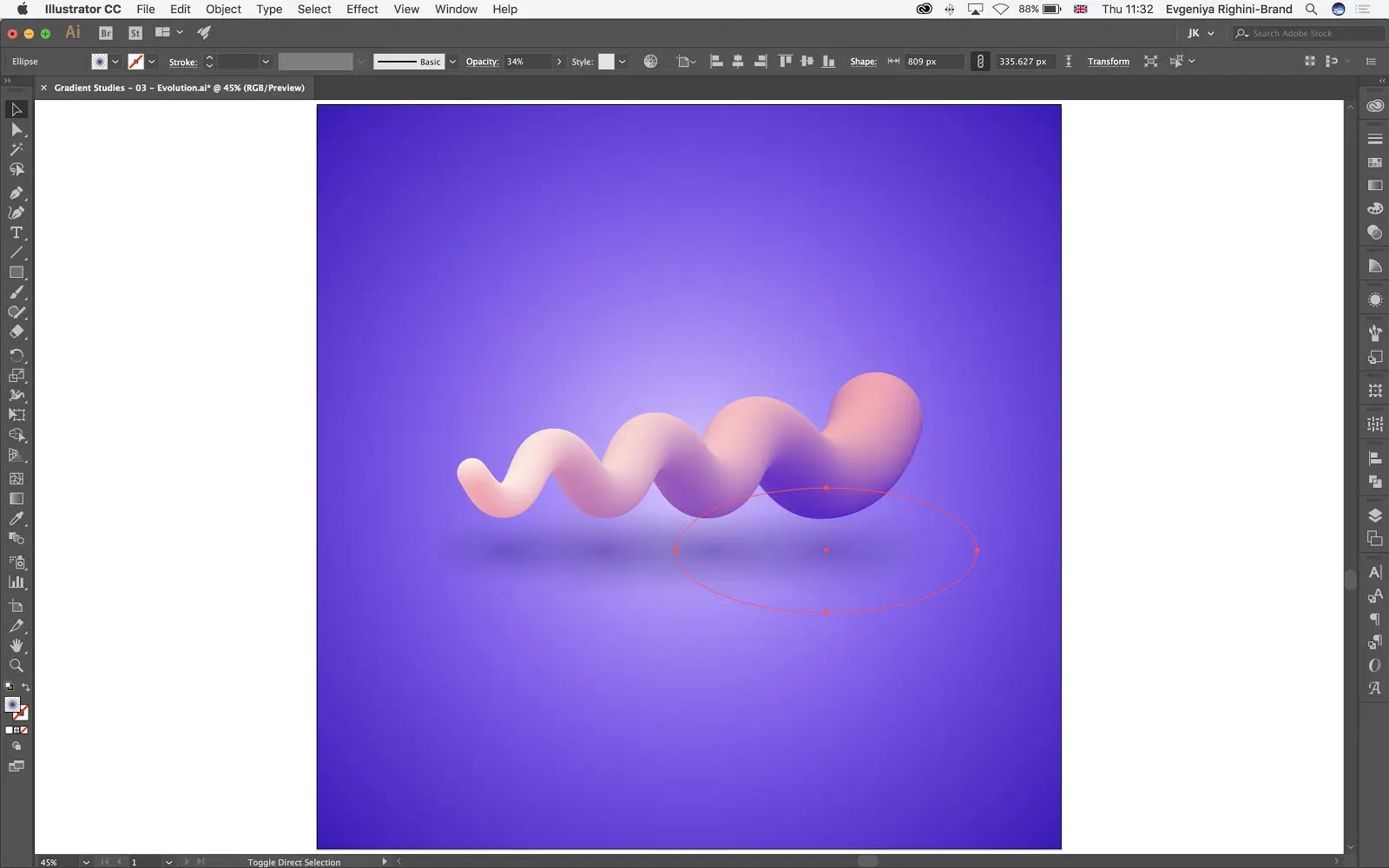 Create Gradient Filled Objects With The Blend Tool In Adobe Illustrator Create Gradient Filled Objects With The Blend Tool In Adobe Illustrator