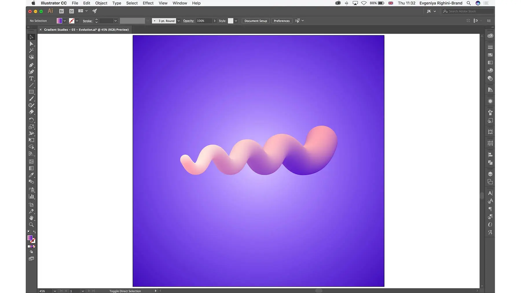 Create Gradient Filled Objects With The Blend Tool In Adobe Illustrator Create Gradient Filled Objects With The Blend Tool In Adobe Illustrator