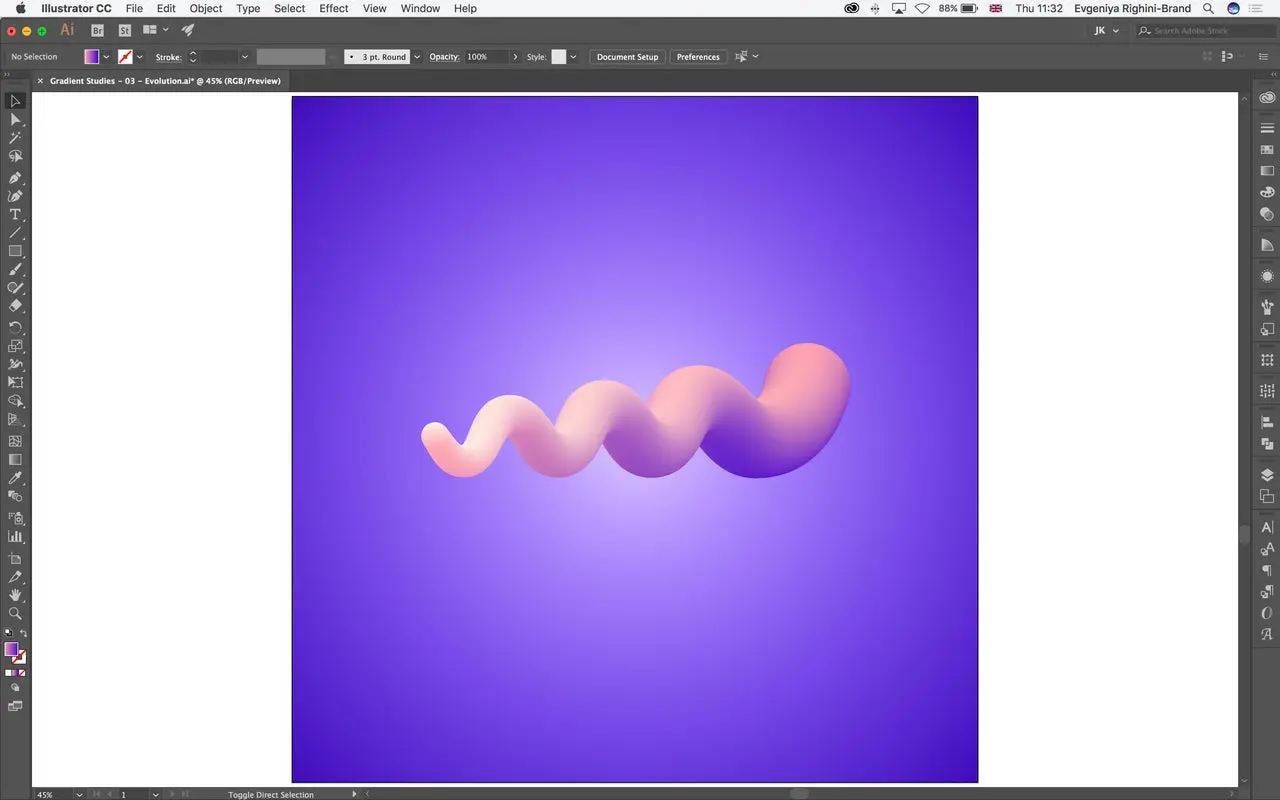 Create Gradient Filled Objects With The Blend Tool In Adobe Illustrator Create Gradient Filled Objects With The Blend Tool In Adobe Illustrator