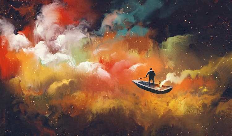 Inspirational image navigating a journey