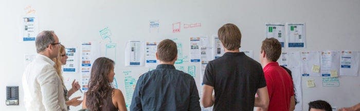 Team working together on a project