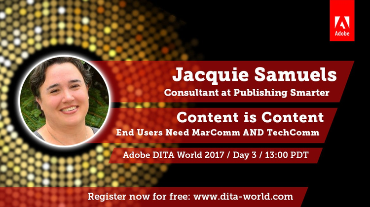 Adobe DITA World 2017, Day 3: Jacquie Samuels and Bernard Aschwanden