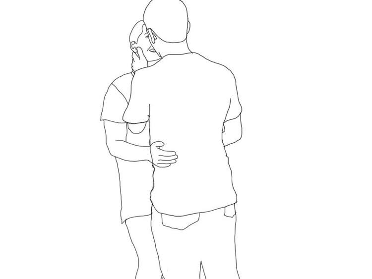 Shows drawing moving.