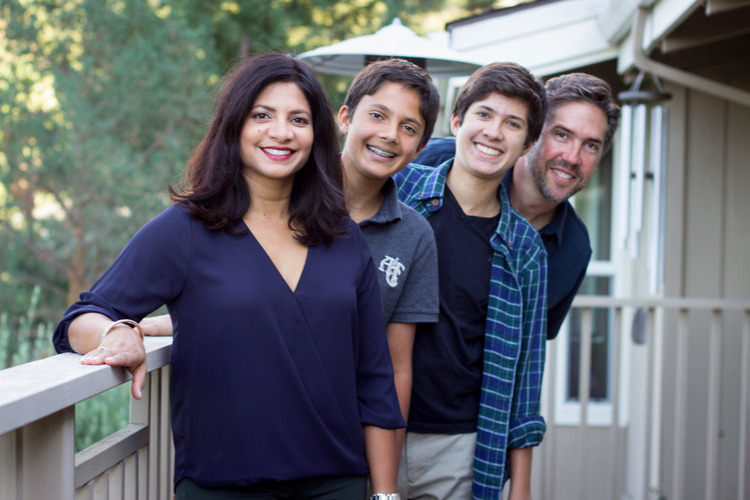 Kira Dales and her family.